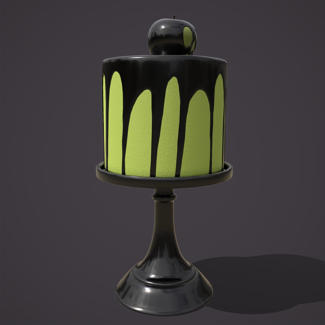 Poison Apple Cake model https://p.turbosquid.com/ts-thumb/ip/EFhfJ5/M3/6/png/1635121998/1920x1080/fit_q87/2e6ee6049873e301205fcdddb5bde7ae44b35621/6.jpg