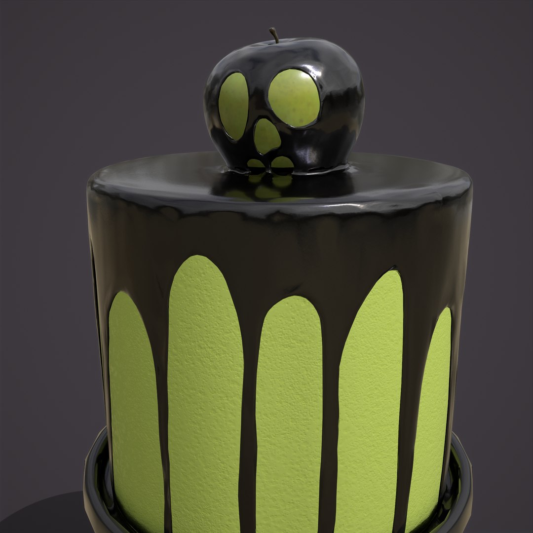 Poison Apple Cake model https://p.turbosquid.com/ts-thumb/ip/EFhfJ5/wm/23/png/1635122185/1920x1080/fit_q87/e22b6814a5a32c194816b37900e697f57b24e15c/23.jpg