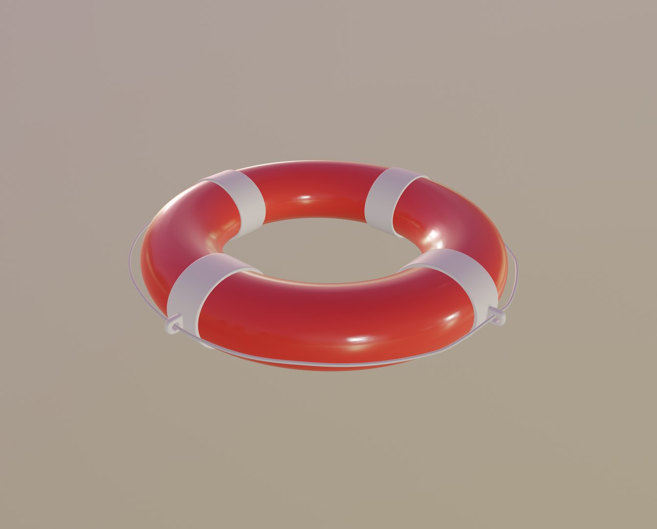3D Model White Red Rope - TurboSquid 1479892