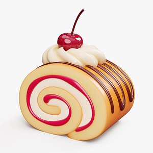 Cake Roll Stylized model