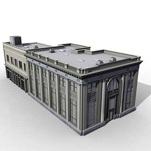 3d max bank building