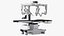 Surgical Robotic System da Vinci SI Rigged with Operating Table