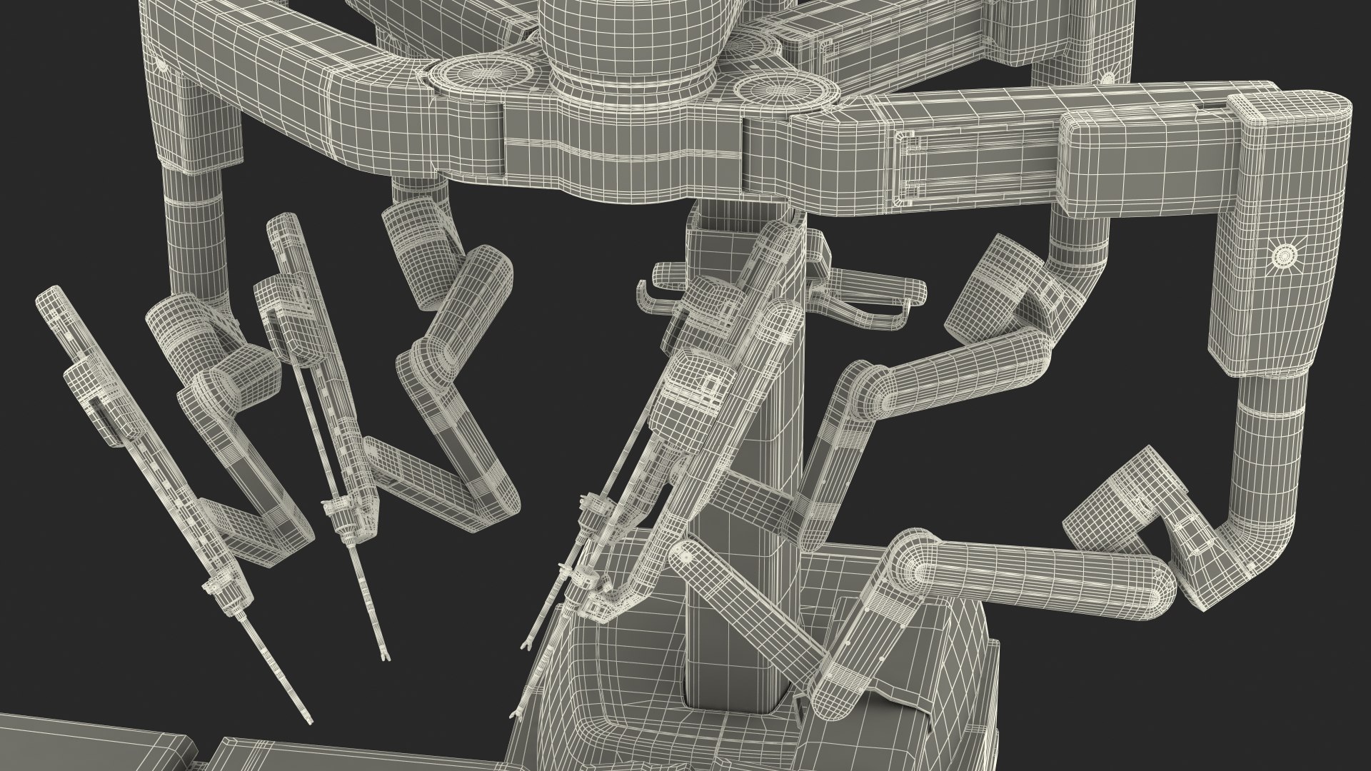 3D model Surgical Robotic System da Vinci SI Rigged with Operating Table https://p.turbosquid.com/ts-thumb/ip/XlL879/G7/surgicalroboticsystemdavincisiriggedwithoperatingtable3dsmodel032/jpg/1651243680/1920x1080/fit_q87/c08ed841fcc2fe3bc7437fd5d5a2cb5cd1ef0cba/surgicalroboticsystemdavincisiriggedwithoperatingtable3dsmodel032.jpg