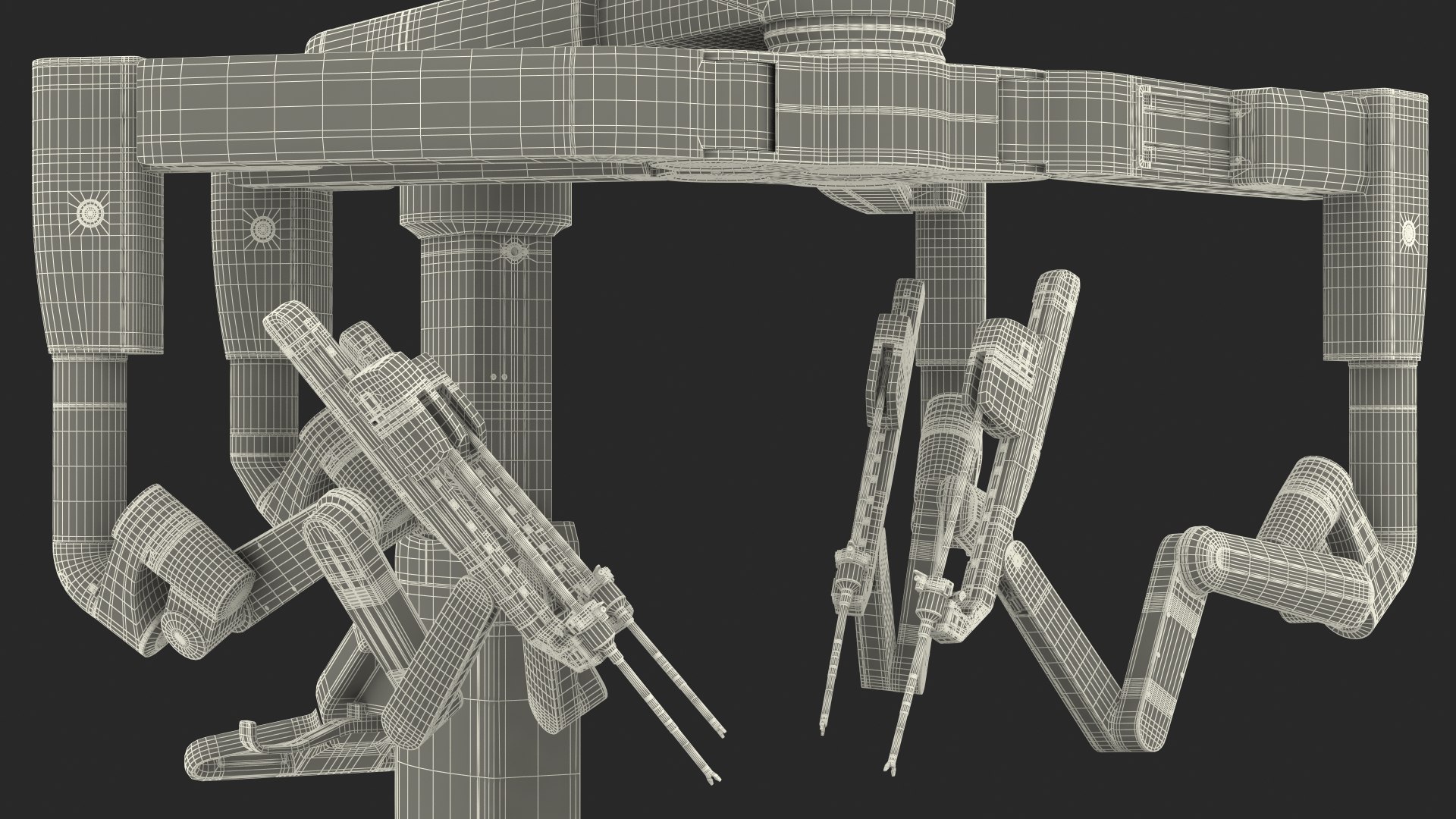 3D model Surgical Robotic System da Vinci SI Rigged with Operating Table https://p.turbosquid.com/ts-thumb/ip/XlL879/V2/surgicalroboticsystemdavincisiriggedwithoperatingtable3dsmodel033/jpg/1651243683/1920x1080/fit_q87/2d1ed430f534f186e1c8b747ac4a8920a4a57953/surgicalroboticsystemdavincisiriggedwithoperatingtable3dsmodel033.jpg