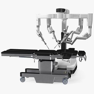 Surgical Robotic System da Vinci SI Rigged with Operating Table