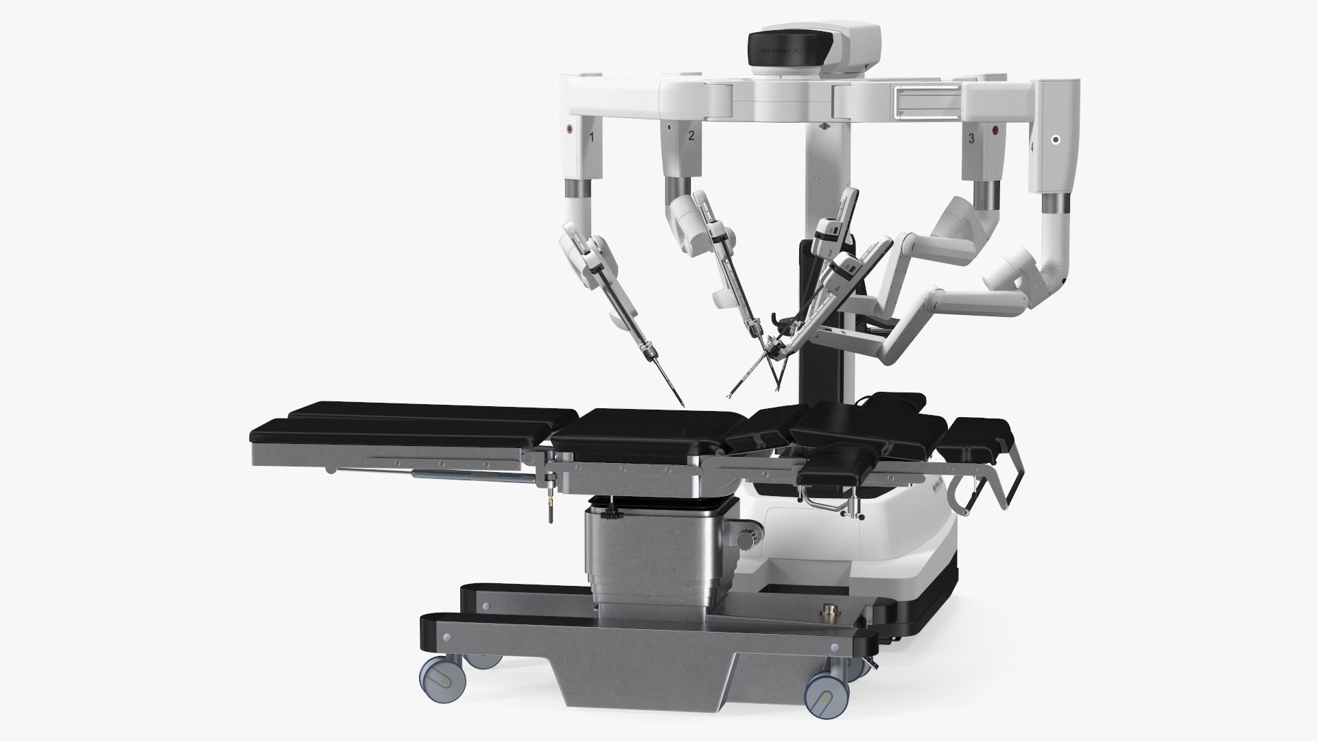 3D model Surgical Robotic System da Vinci SI Rigged with Operating Table https://p.turbosquid.com/ts-thumb/ip/XlL879/pU/surgicalroboticsystemdavincisiriggedwithoperatingtable3dsmodel001/jpg/1651243590/1920x1080/fit_q87/c2bb45303b3ca0c083fc3e822234e71b83ecedd3/surgicalroboticsystemdavincisiriggedwithoperatingtable3dsmodel001.jpg