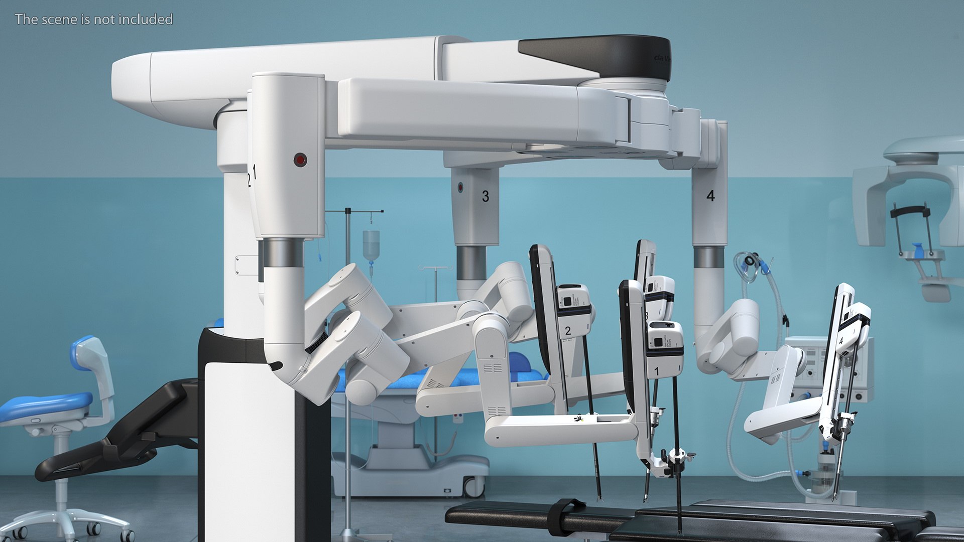 3D model Surgical Robotic System da Vinci SI Rigged with Operating Table https://p.turbosquid.com/ts-thumb/ip/XlL879/uU/surgicalroboticsystemdavincisiriggedwithoperatingtable3dsmodel005/jpg/1651243604/1920x1080/fit_q87/1172e352400418239a6c11d802575e2746699c19/surgicalroboticsystemdavincisiriggedwithoperatingtable3dsmodel005.jpg
