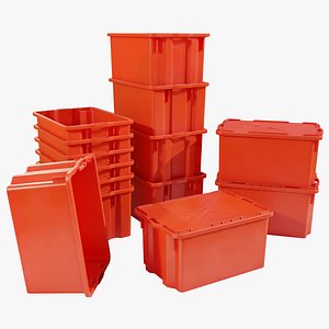 3D Plastic Crates