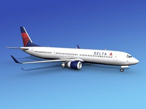 737-900er 737 airplane 737-900 3d model