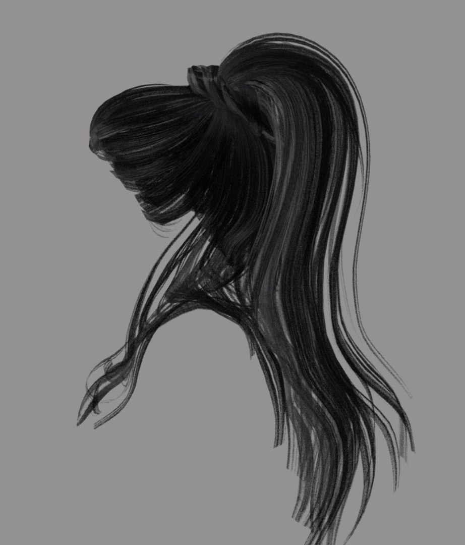 3D Female Hairstyle Hair Model - TurboSquid 1418954