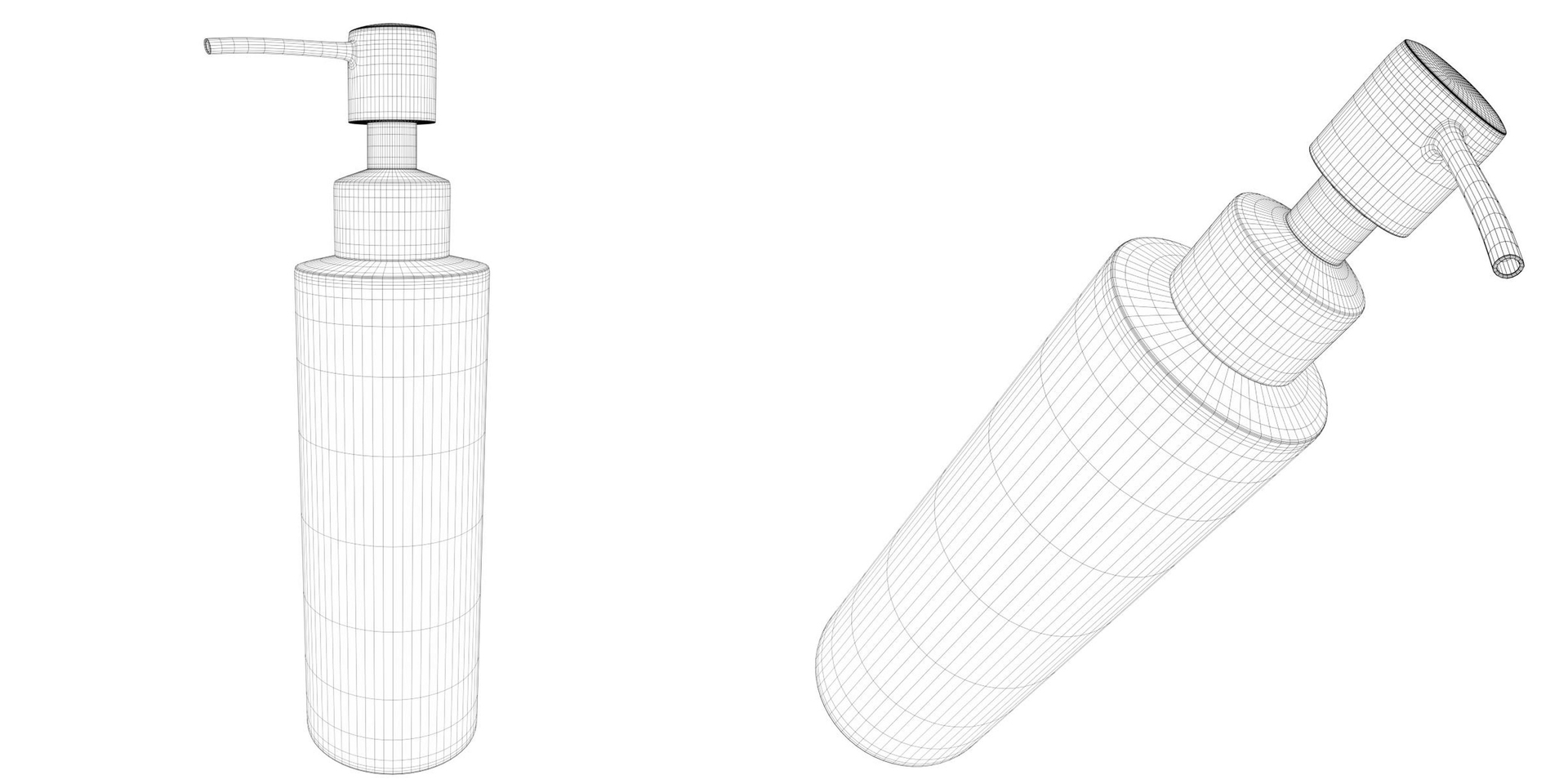 Stainless steel pump dispenser 3D model TurboSquid 1397238