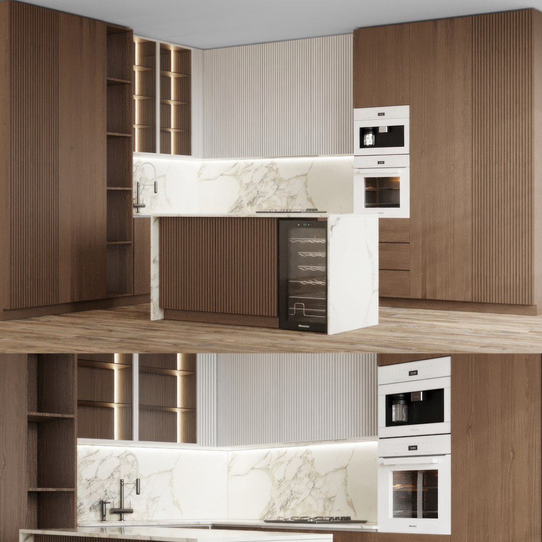 3D Kitchen 074 Model - TurboSquid 2082555