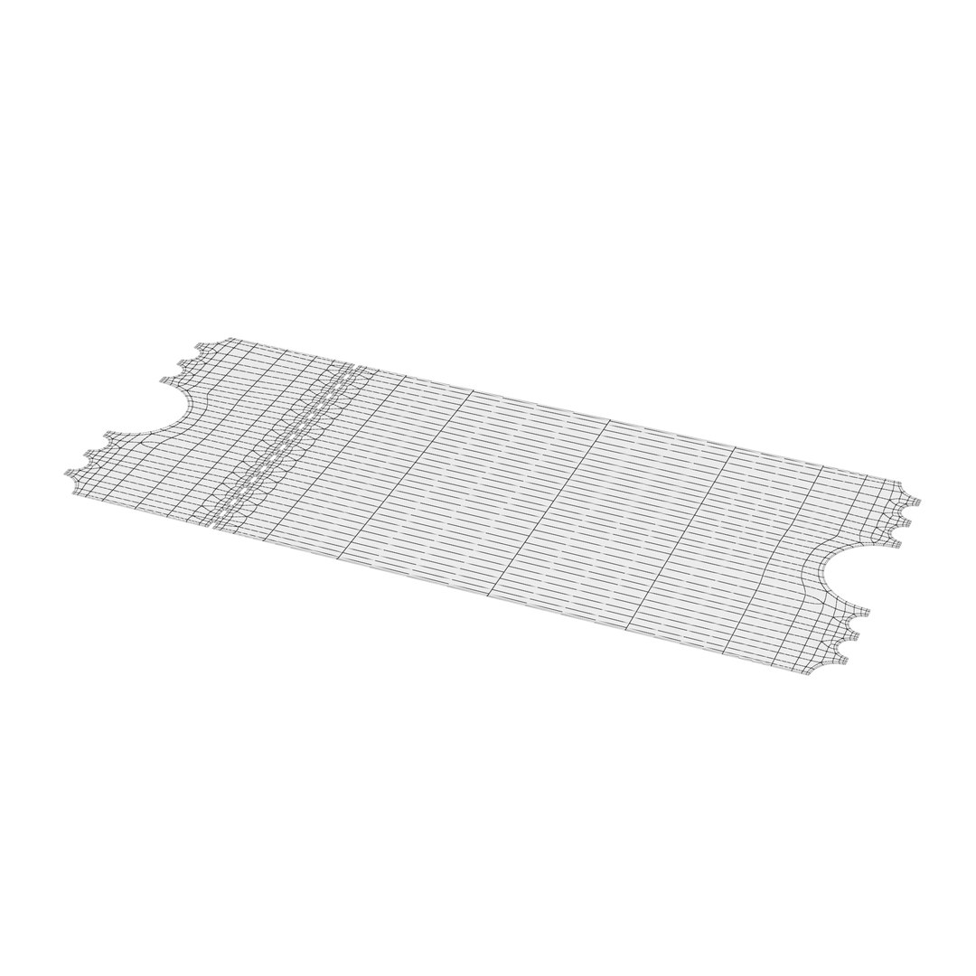 3D Beige Ticket Model - TurboSquid 2170938