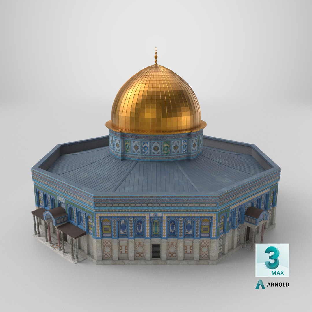 3D Dome of the Rock Mosque Jerusalem model https://p.turbosquid.com/ts-thumb/ip/nQtxN4/i8/stemcell_max_arnold_render/png/1783353999/1920x1080/fit_q87/4c8419cd536db82e04f34fc5d354a2a064e489f8/stemcell_max_arnold_render.jpg