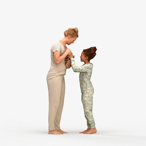 00364Evie012 - Adult mixed-race Caucasian woman bonding at home in transitional seasonal clothing