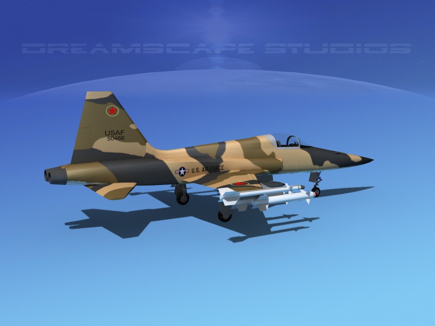 3d model f-5 fighter northrop