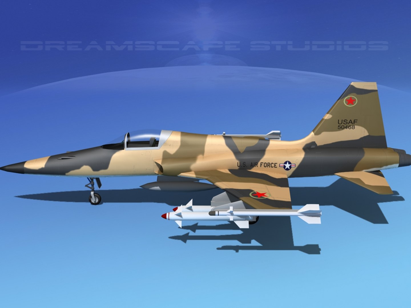 3d model f-5 fighter northrop