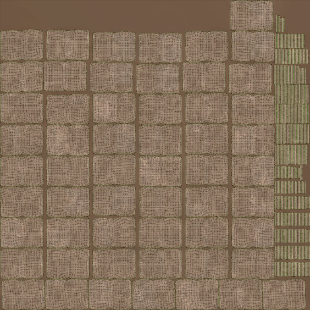 Sandbag Barricade 3D model https://p.turbosquid.com/ts-thumb/ip/rMEYhx/1D/uvw_011/jpg/1697835685/1920x1080/fit_q87/99a65e926ec69d9311b2a8f7f58cff503a849e2e/uvw_011.jpg