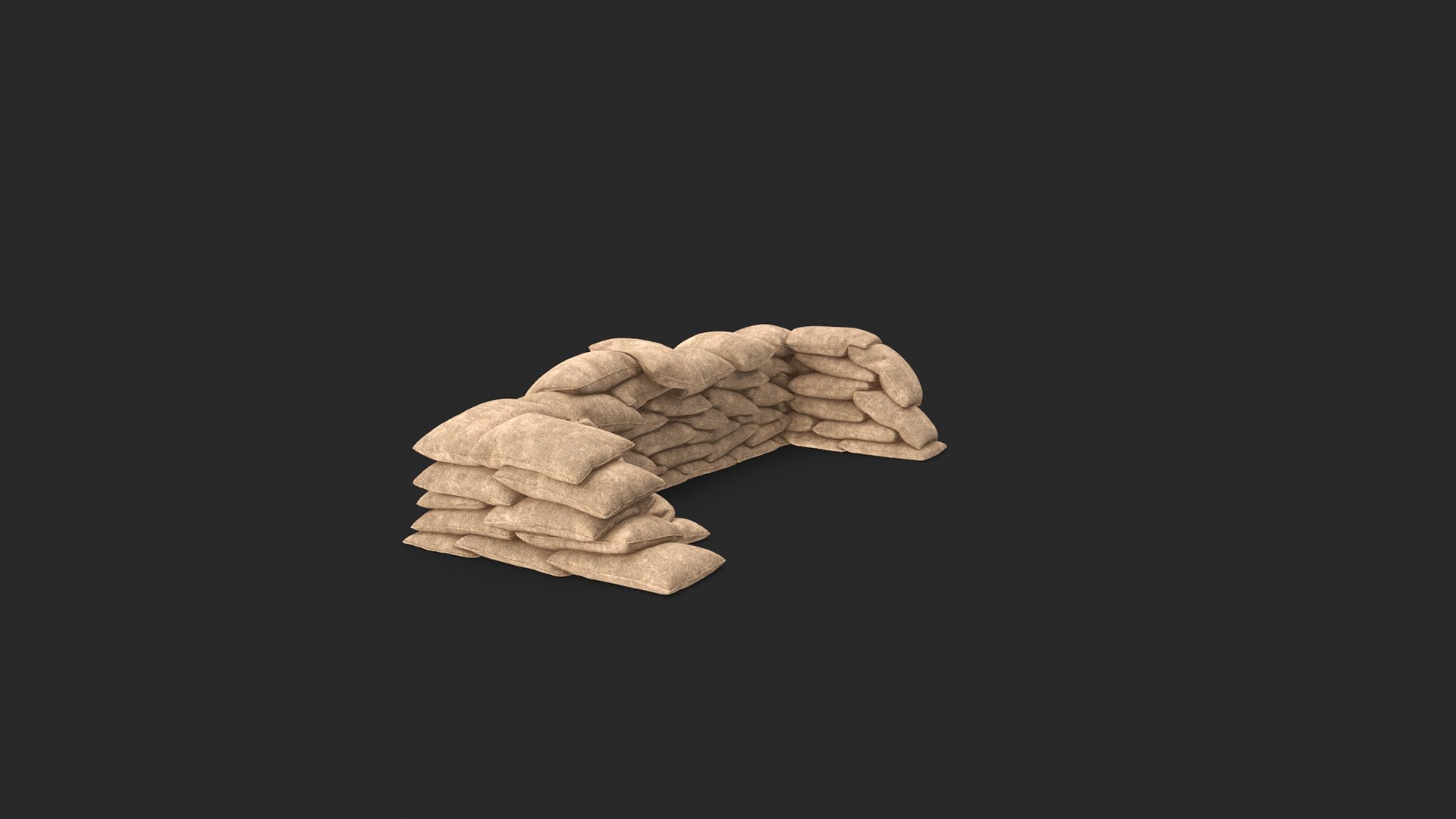 Sandbag Barricade 3D model https://p.turbosquid.com/ts-thumb/ip/rMEYhx/bv/sandbagv3_03/jpg/1697835672/1920x1080/fit_q87/b88f7dafed598f8950e999d63a0b13582306fa17/sandbagv3_03.jpg