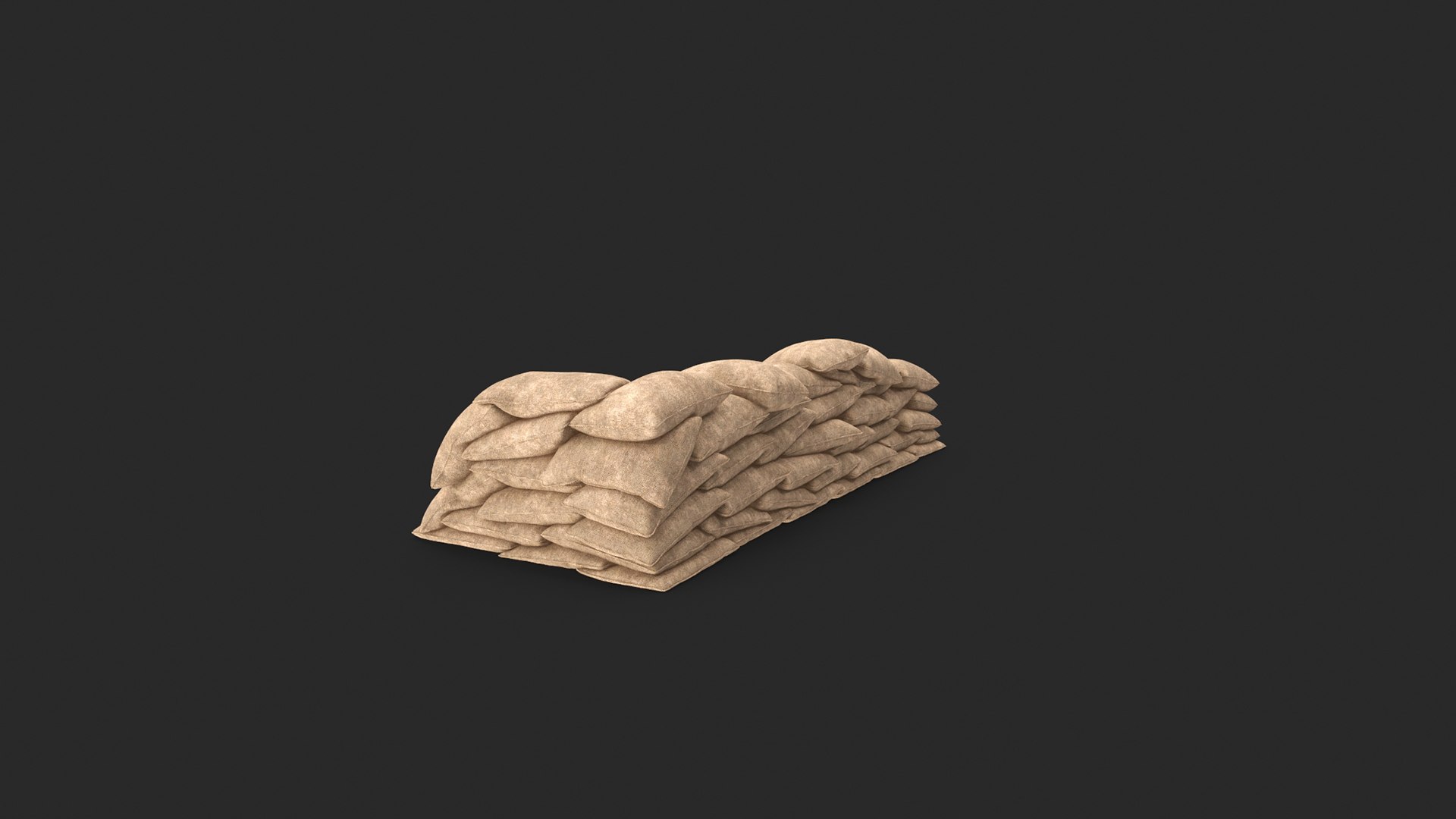 Sandbag Barricade 3D model https://p.turbosquid.com/ts-thumb/ip/rMEYhx/pQ/sandbagv3_09/jpg/1697835680/1920x1080/fit_q87/627cd5ebd80bff950517827cf912b8be386a79e3/sandbagv3_09.jpg