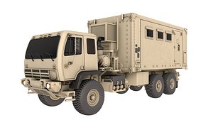 3D M1087 Expansible Van Truck