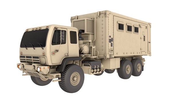 modelo 3d Camión furgón expandible M1087 - TurboSquid 2309252