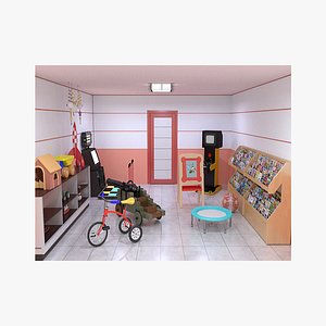 3D kids room toys model