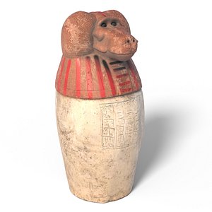 Egyptian jar 3 3D model