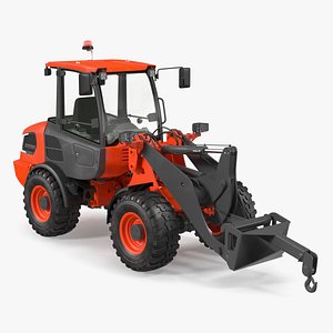 Electric Loader with Material Handling Arm 3D model