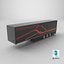 Enclosed Transport Semi-Trailer Black