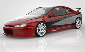 3D Peugeot 406 Coupe Silhouette