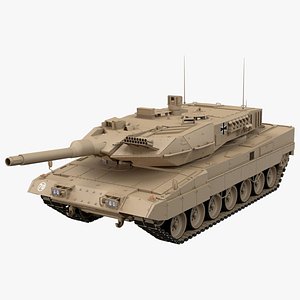 3D german leopard 2a6 desert