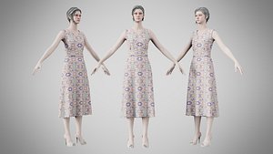 Dress 02 Gradient Wave Pattern