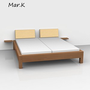 3ds max morgan double bed