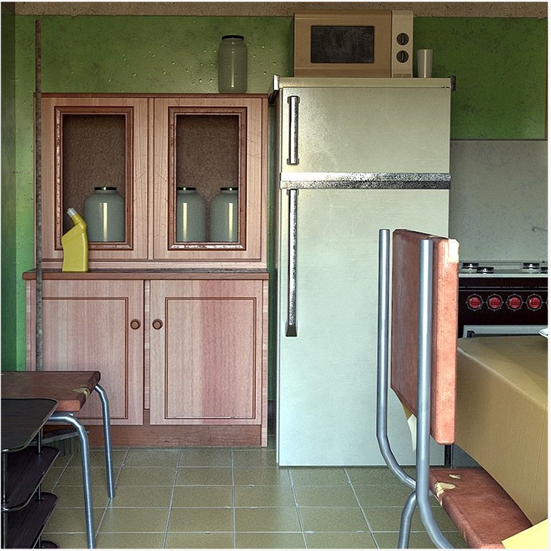 3D Soviet Kitchen Pack Model - TurboSquid 2225386