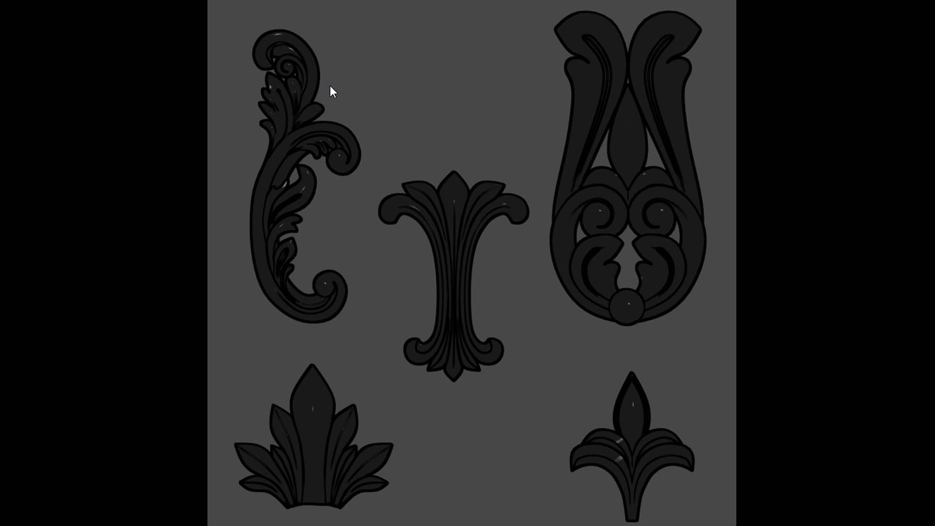 3D Trim Ornament 58 model - TurboSquid 1910392