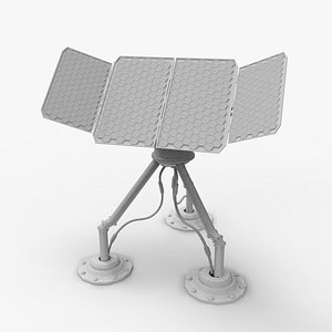 3d model sun sci-fi solar panel