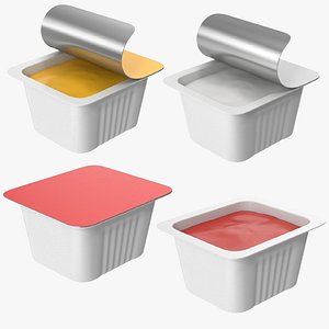 Sauce Plastic Cups 3D