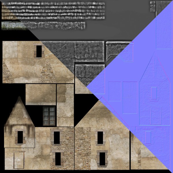 free medieval house 3d model