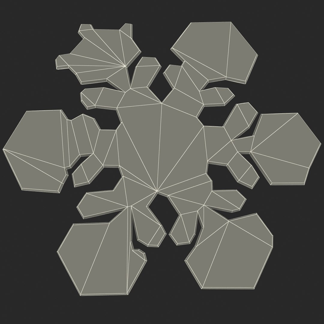 3d snowflake v1