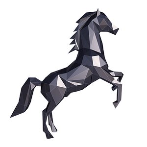 animal mammal horse 3D model