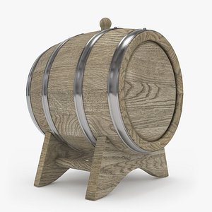 3D model barrel oak