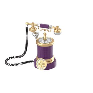 retro style phone 3d model