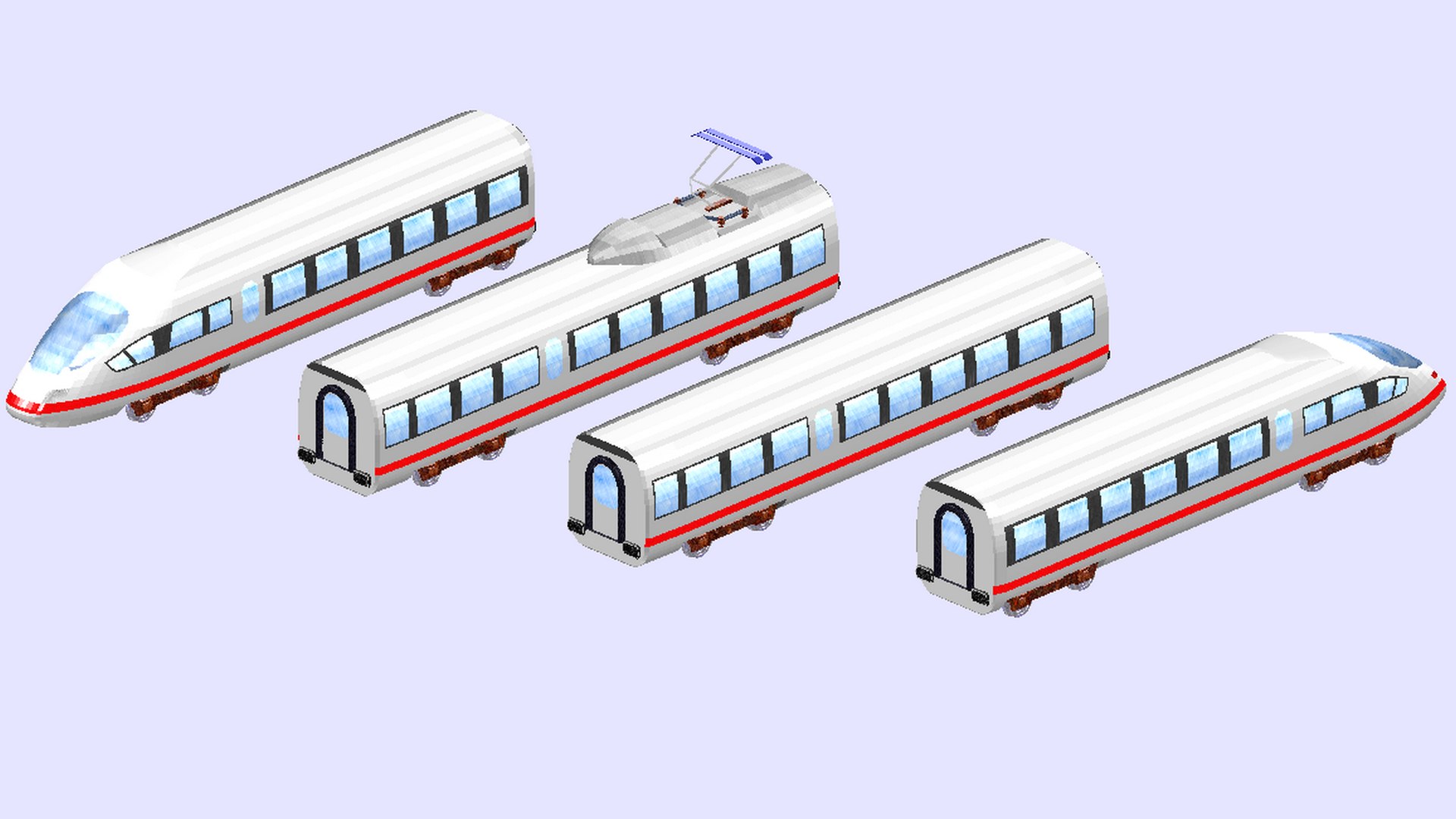 Ice 3 Electric Passenger Train Model - TurboSquid 1708070