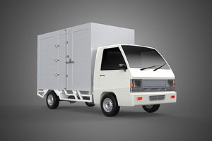 3D PARCEL COURIER LETTER CARRIER CARGO BOX TRUCK CAR CONTAINER UTE model