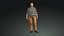 Fat Man Realistic Mature Male Game Ready Character