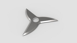 3D shuriken weapon ninja model