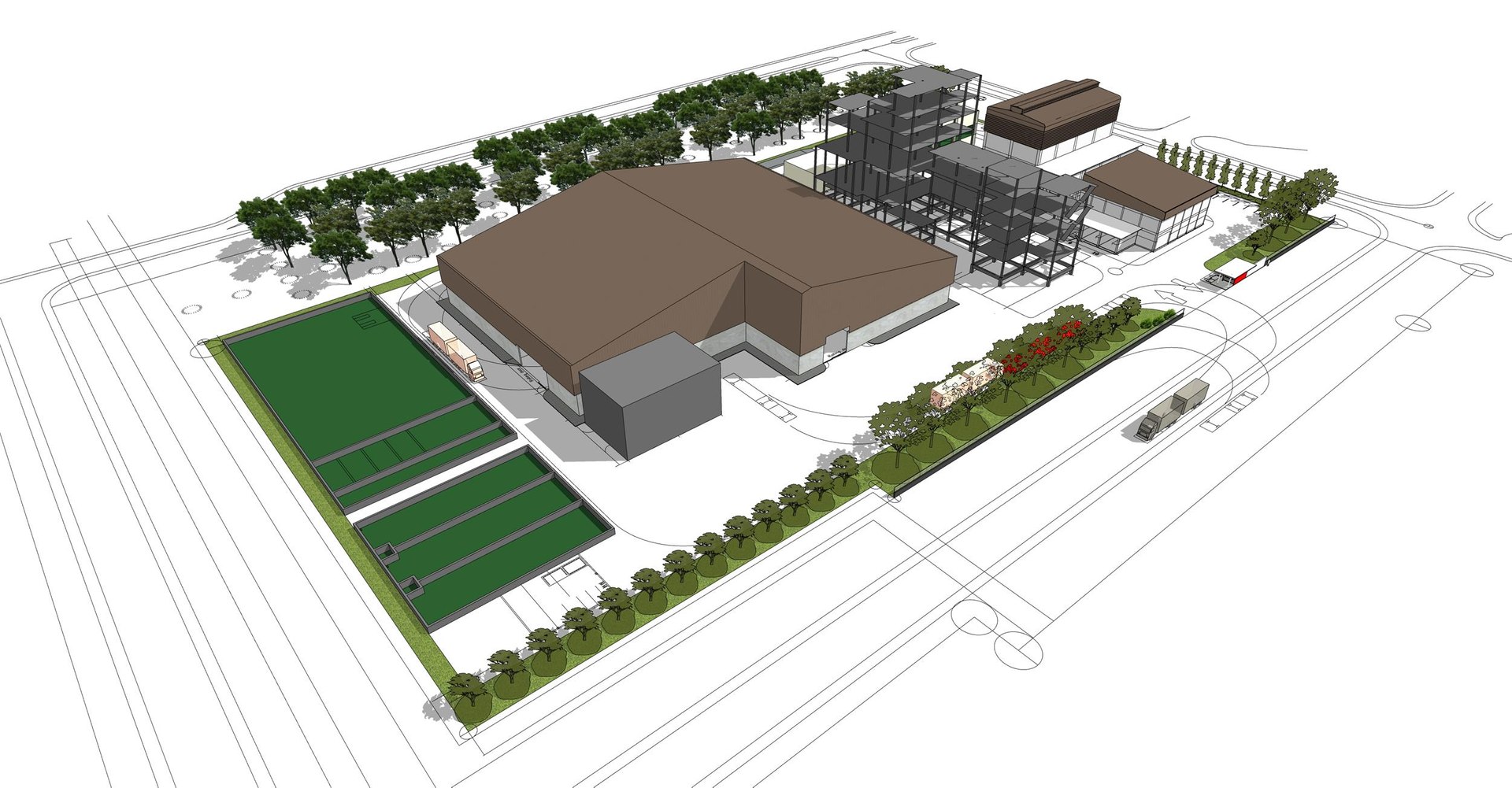 Factory layout 3D model TurboSquid 1930031