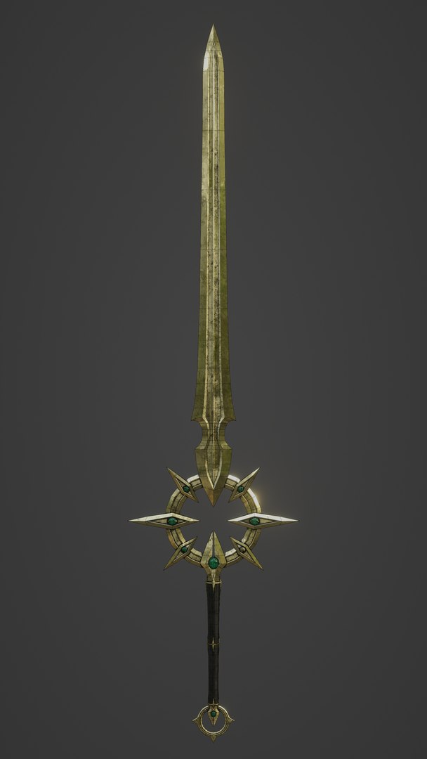 Fantasy PBR Weapon Game Ready Low-poly 3D - TurboSquid 2066154