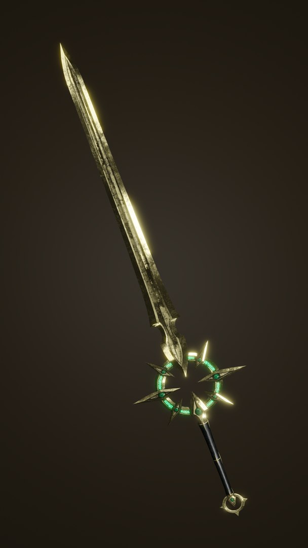 Fantasy PBR Weapon Game Ready Low-poly 3D - TurboSquid 2066154